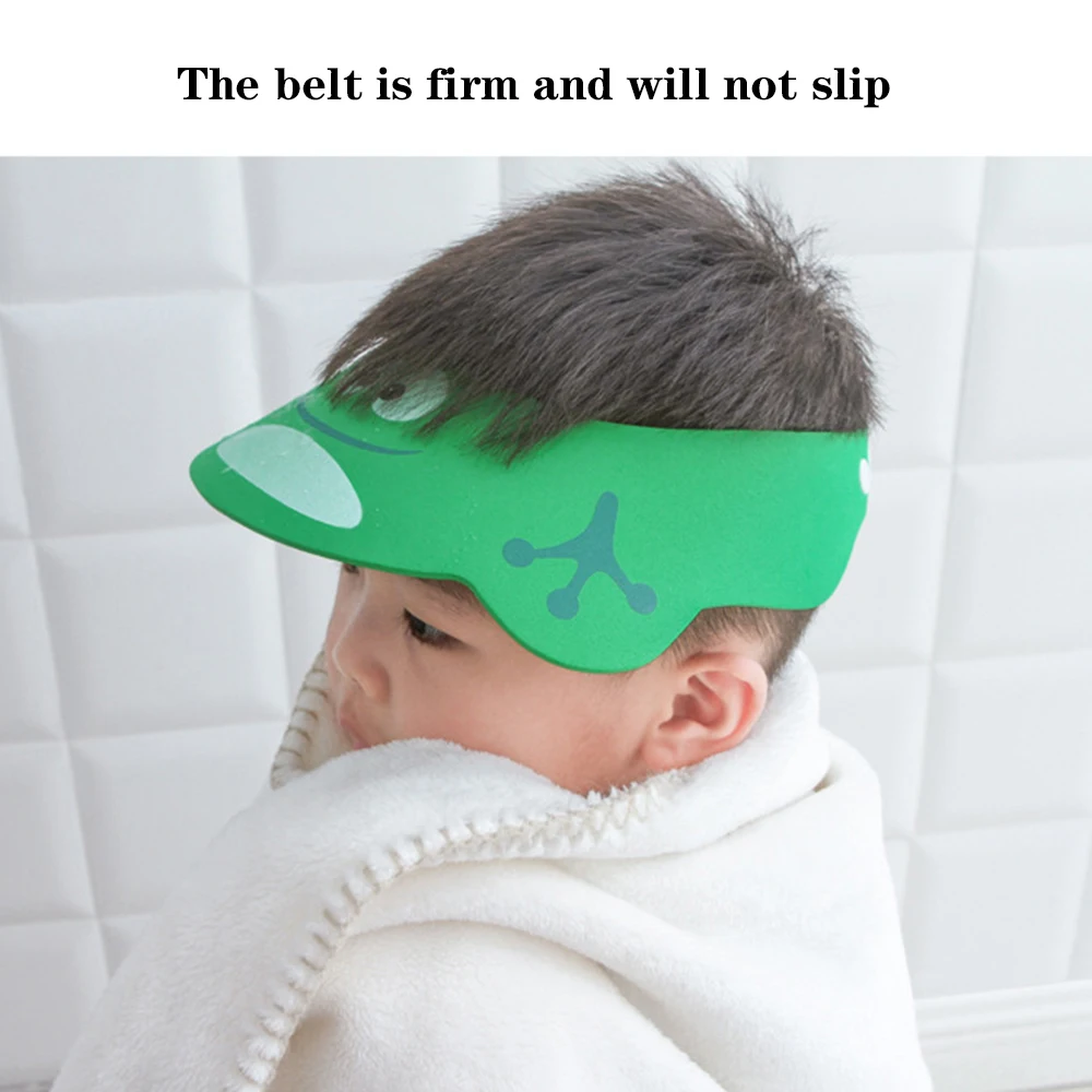 1PCS Children's Shower Cap Waterproof Earmuffs Shower Cap Hood Children Kid Shampoo Bath Wash Hair Shield Hat Waterproof