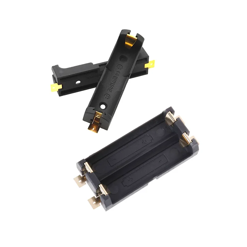 

10pcs/lot High Quality 1x 2x 1.5V AA Battery Holder SMD SMT Battery Storage Box With Bronze Pins Lithium Batteries Case