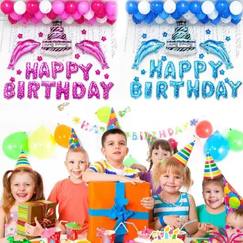 

Self Inflating Balloon 1 SET Happy Birthday Foil Balloon Happy Birthday Balloons Adult Celebrations Kids Party Decor Colour