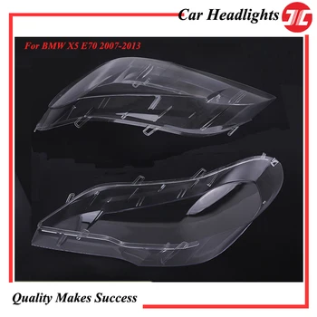 

Auto Front Headlight Transparent Lens Cover For BMW X5 E70 2007-2013 Car Accessories Clear Lampshade 63117288995 /996/997/998