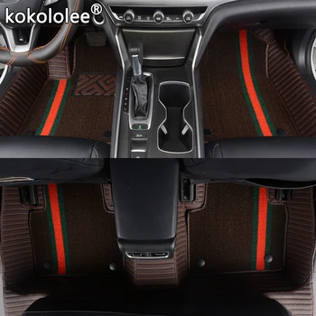 

kokololee Custom car floor mat For Changan all models CS55 CS75 CS35 CX20 CX30 CS15 CS95 auto Double foot mats
