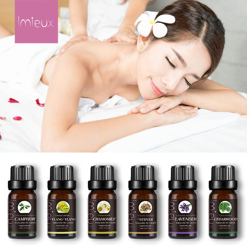 IMIEUX 10ml Bergamot Pure Essential Oils for Aromatherapy Diffusers Massage Essential Oil Body Relieve Skin Care Air Freshening