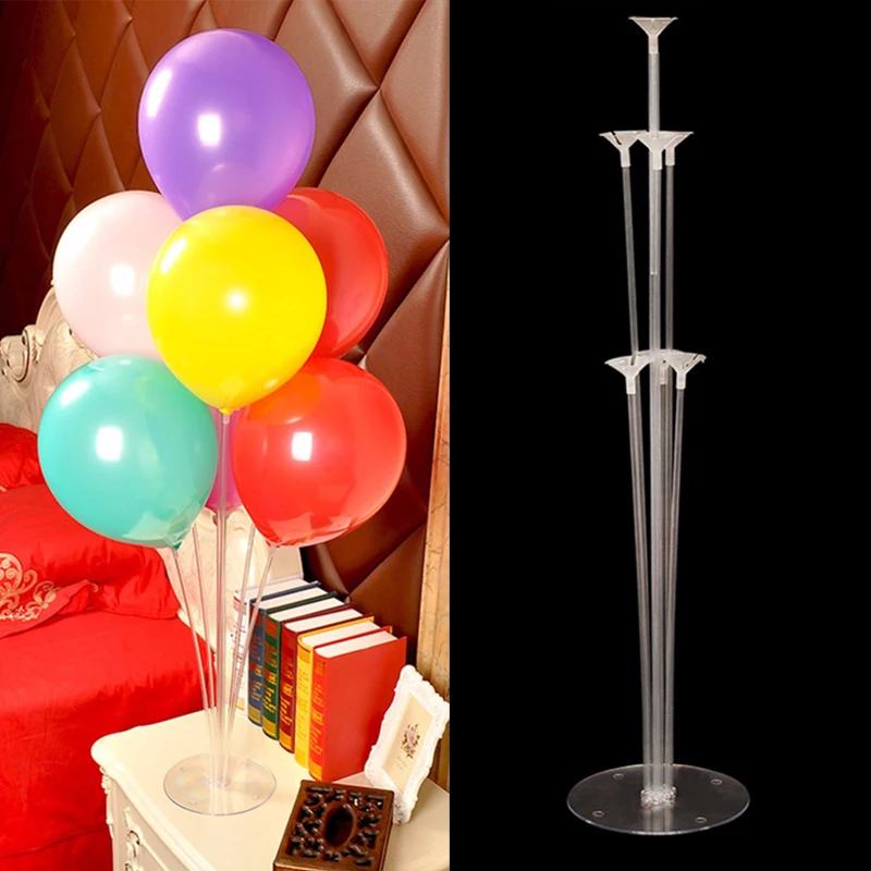 

7 Tubes Balloons Stand birthday balloons arch stick holder Column Confetti Balloon Baby Shower Kids Birthday Party Wedding Decor