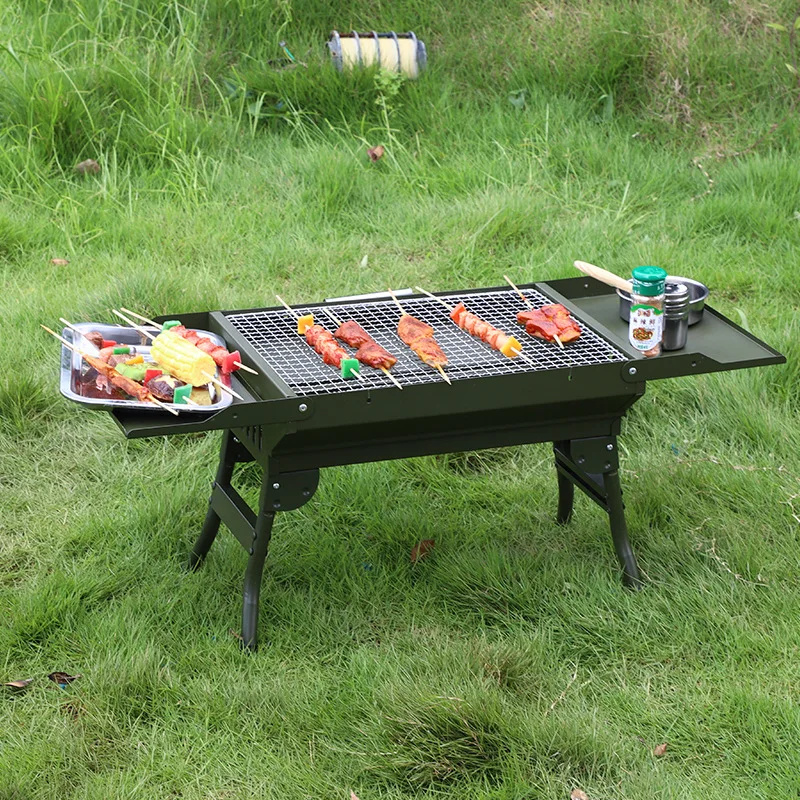 Portable Outdoor BBQ Grill Patio Camping Picnic Barbecue Stove Suitable For  People Charcoal Grill Korean Bbq Grill Table