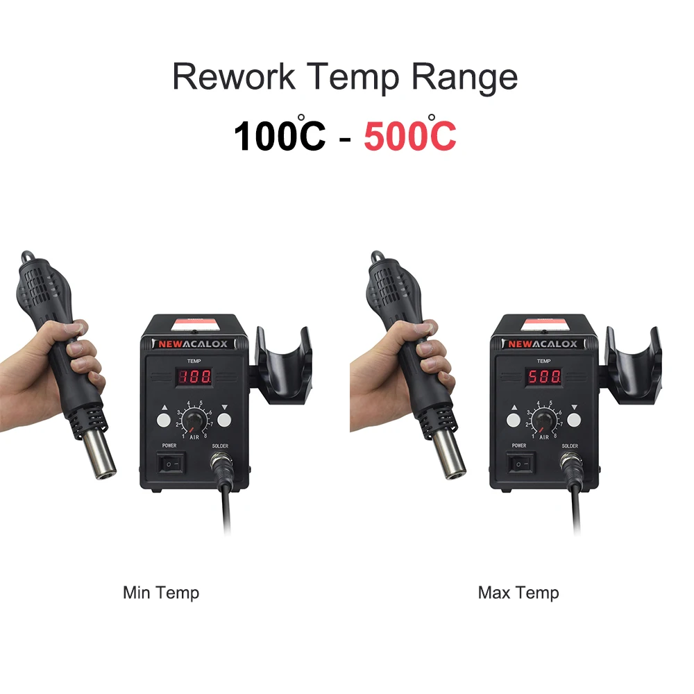 NEWACALOX 858D 700W EUUS 100-500 Degree Hot Air