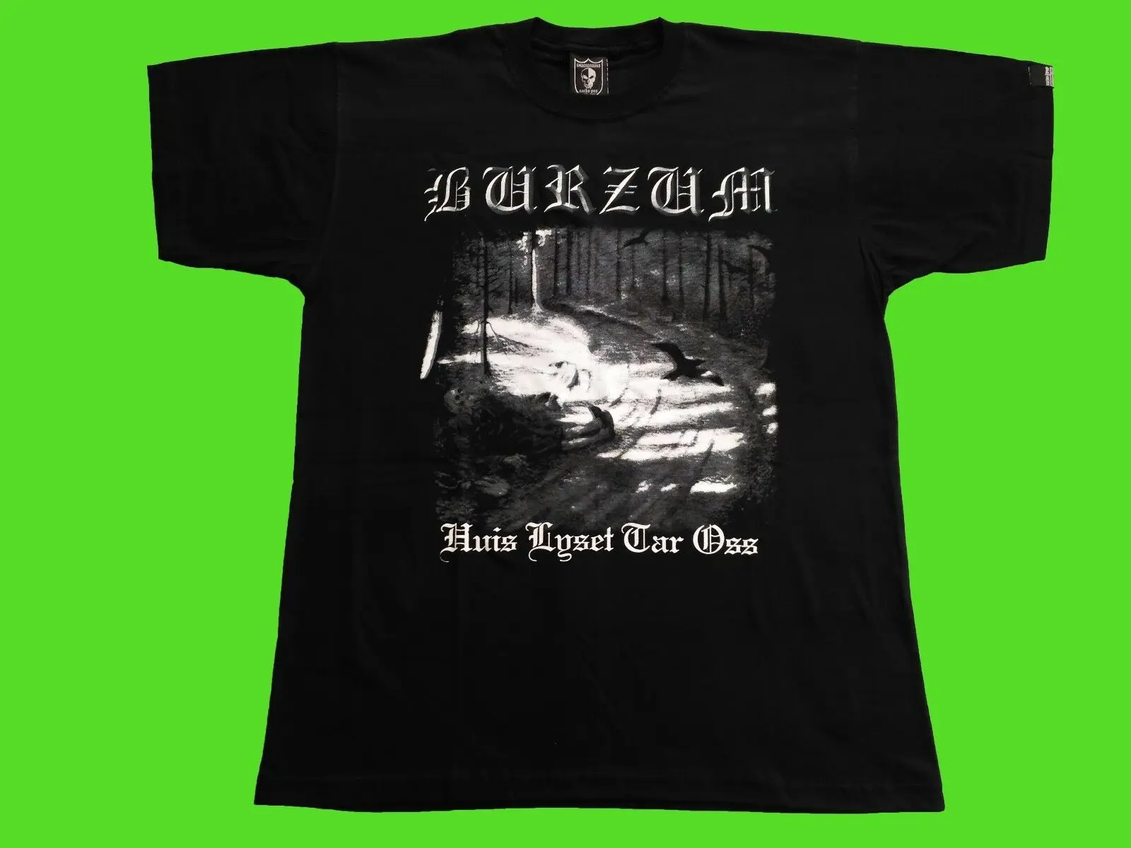 1BURZUM - HVIS LYSET TAR OSS футболка черного цвета (L) Новые повседневные мужские футболки с