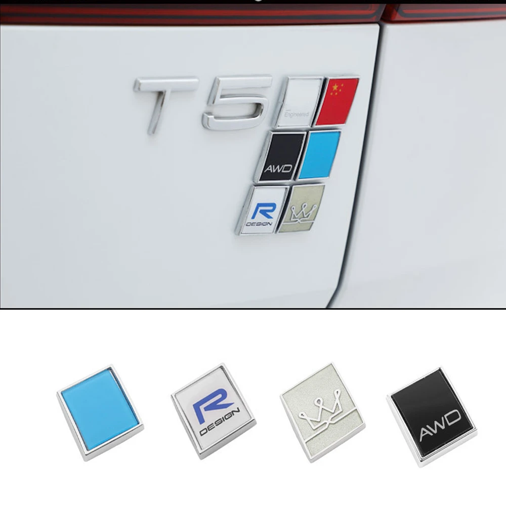 Car Badge Logo Trunk Sticker For Volvo XC90 XC60 S80 S60 S90 V40 V90 V60 D2 D5 T4 T5 T6 T8 AWD RDESIGN ENGINE Stickers| - AliExpress
