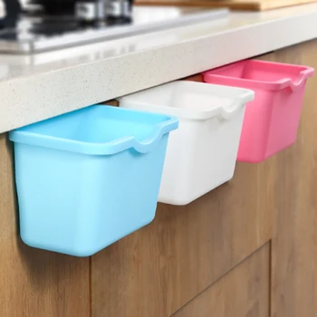 

Kitchen Cabinet Door Hanging Trash Can Convenient Kitchen Waste Garbage Container Kitchen Good Helper Storage Container