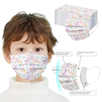 

10/20pc Kids Children's Mask Mascarillas Disposable Health Care Respirator Face Mouth Mask 3ply Ear Loop Dustproof Mask Cover