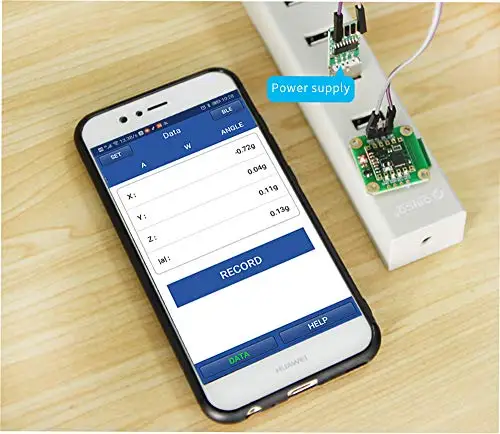 6 осевой датчик WitMotion Bluetooth 2 0 BWT61 Цифровой Инклинометр с углом наклона + ускорение
