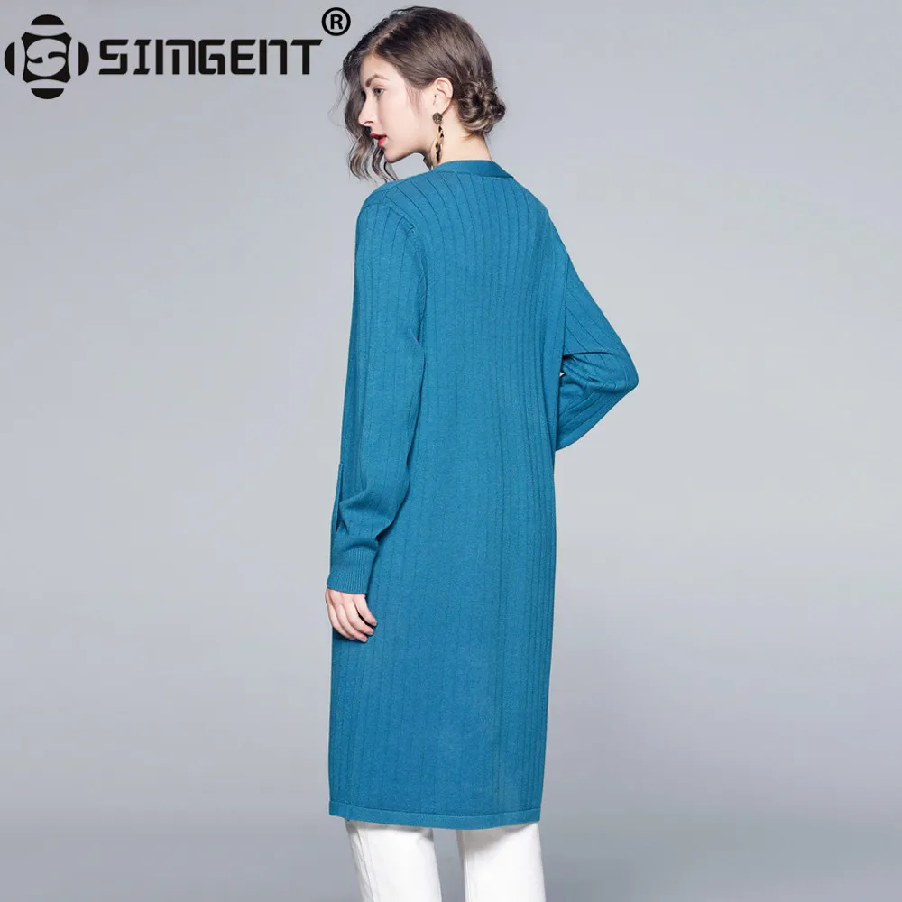 Simgent Cardigan Women Long Sleeve Casual Loose Autumn Pockets Long Knitting Woman Cardigan Sweater Red Blue Maglioni SG99181 Simgent Cardigan Women Long Sleeve Casual Loose Autumn Pockets Long Knitting Woman Cardigan Sweater Red Blue Maglioni SG99181