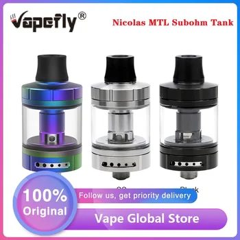

Original Vapefly Nicolas MTL Subohm Tank 3ml Capacity with Easy Replacement BVC Coil & Top Filling System E-cig Vape Atomizer
