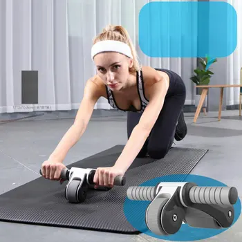 

Fitness Abdominal Wheel AB Roller With Mat Abdominal Muscle Trainer for Fitness Exercise Gym Training Equipment 2020