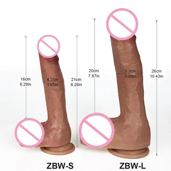 Soft Silicone Skin Feeling Anal Dildo Penis Phallus Realistic Big Female Masturbator Suction Cup Dick Adult Sex Toys for Woman 3