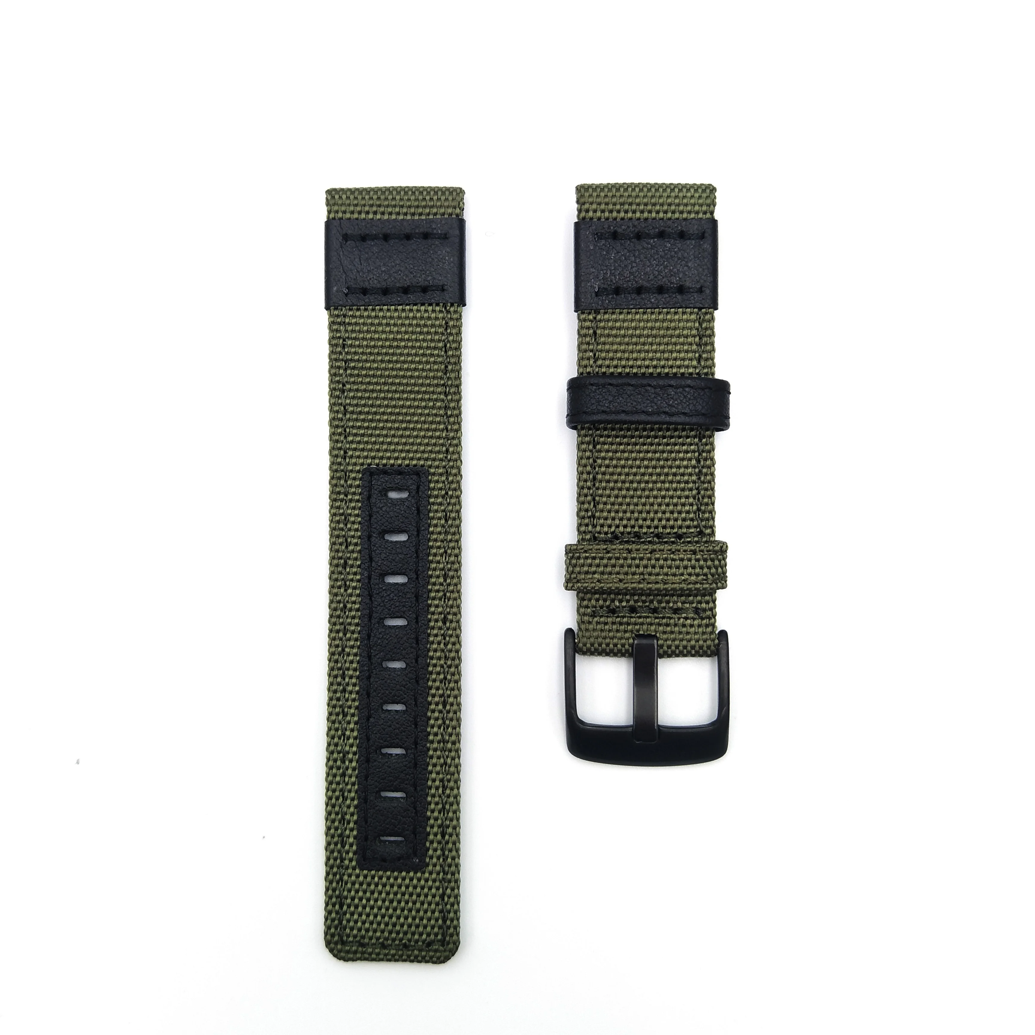 

Nylon Leather Watch Band for Jeep 20mm 22mm 24mm Men Watch Strap Army Green Leather Wrist Strap Watch Accessories