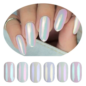

1 Box Mirror Neon Nail Glitter Powder Aurora Shimmer Chrome Pigment Powder Dust Holo Pearl Nail Art Decoration