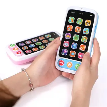 

High Quality Kids Smart Screen Mobile Phone Toy Multi-function Simulation Children Puzzle Early Education Mobile Phone Toy