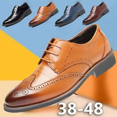 

Men s oxford Business Formal Dress Leather Flat Shoe