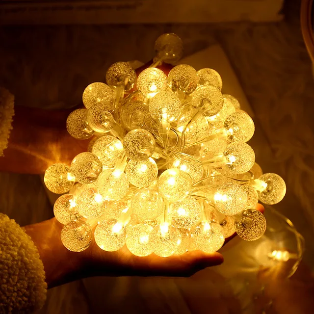 LED guirlandes lumineuses avec gypsophile boule à bulles éclairage de vacances fée guirlande batterie intérieure pour noël fête de mariage décors Guirlandes Cocooning.net