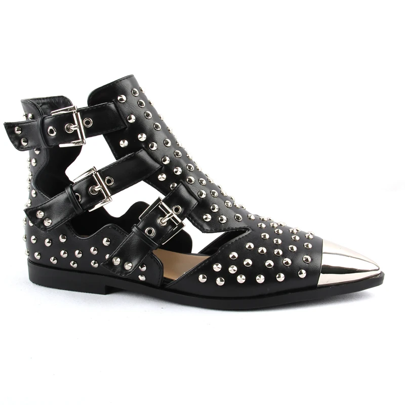 Perixir/ботинки в стиле панк с металлическим носком Ботильоны байкерском заклепками