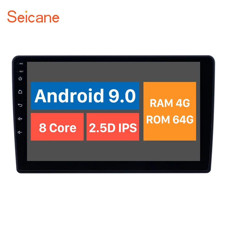 Автомобильный мультимедийный плеер Seicane Android 10. 0 4 Гб RAM GPS радио для 2011 2012 2017 Lada Granta