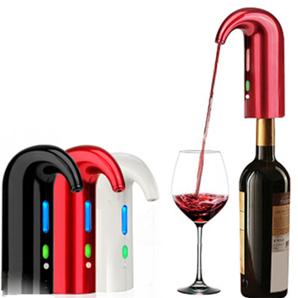 Ricarica Usb Decanter Elettrico Per Vino Aeratore Per Whisky Decanter Per Vino Dispenser Portatile Intelligente Per Versatore Di Vino Aeratore Automat