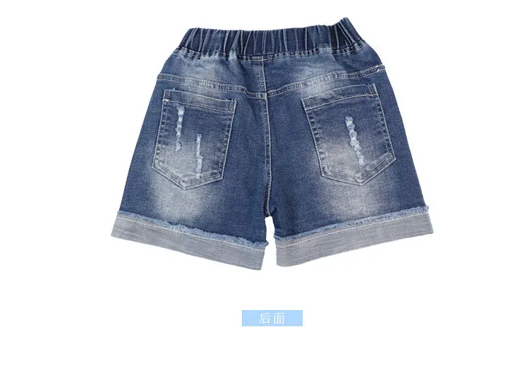 BOY'S Denim Shorts Summer New Products Childrenswear Children‘s Jeans Pure Cotton Washing Water Children Fashion-Style