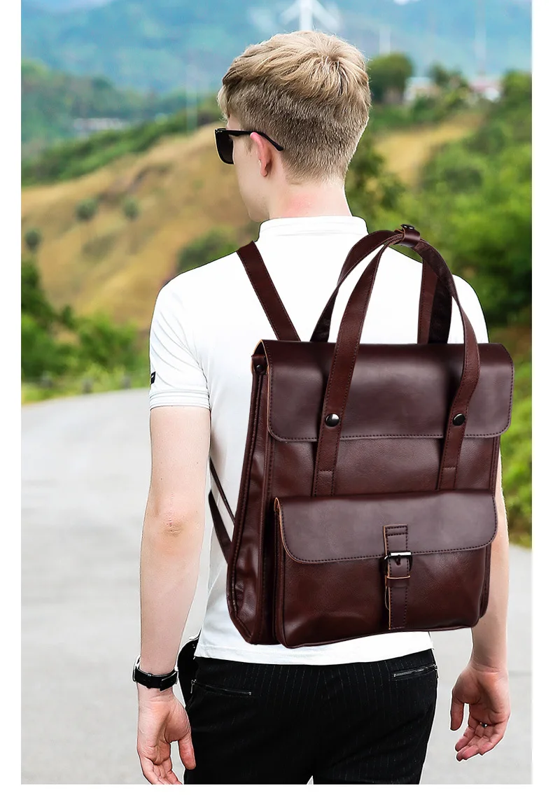 

JIULIN Laptop Backpack Travel-Bag Shouulder-Bag Male Men Casual Brand Designer Real