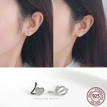 

La Monada Fine Jewelry Stud Earrings 925 Sterling Silver Letter Love Korean Minimalist 925 Silver Earrings For Women Stud Trendy