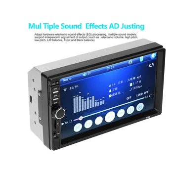 

Vehicle MP5 Player 7inch 2 Din Car Multimedia Radio MP5 Player HD Audio Head Unit Bluetooth audio music hands-free calling 67