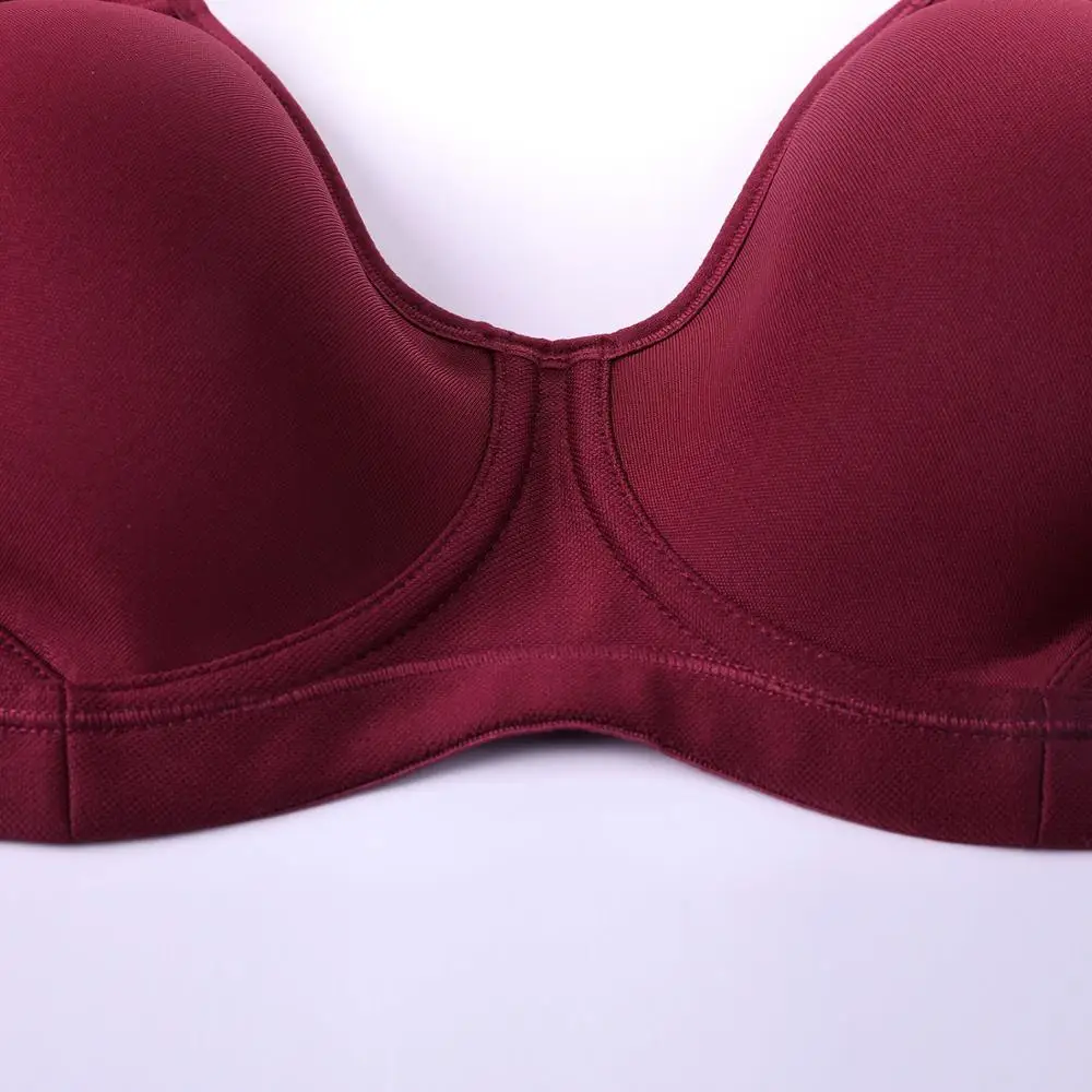 Женский ударный бюстгальтер Coolmax на косточках с полной фигуркой спортивный для