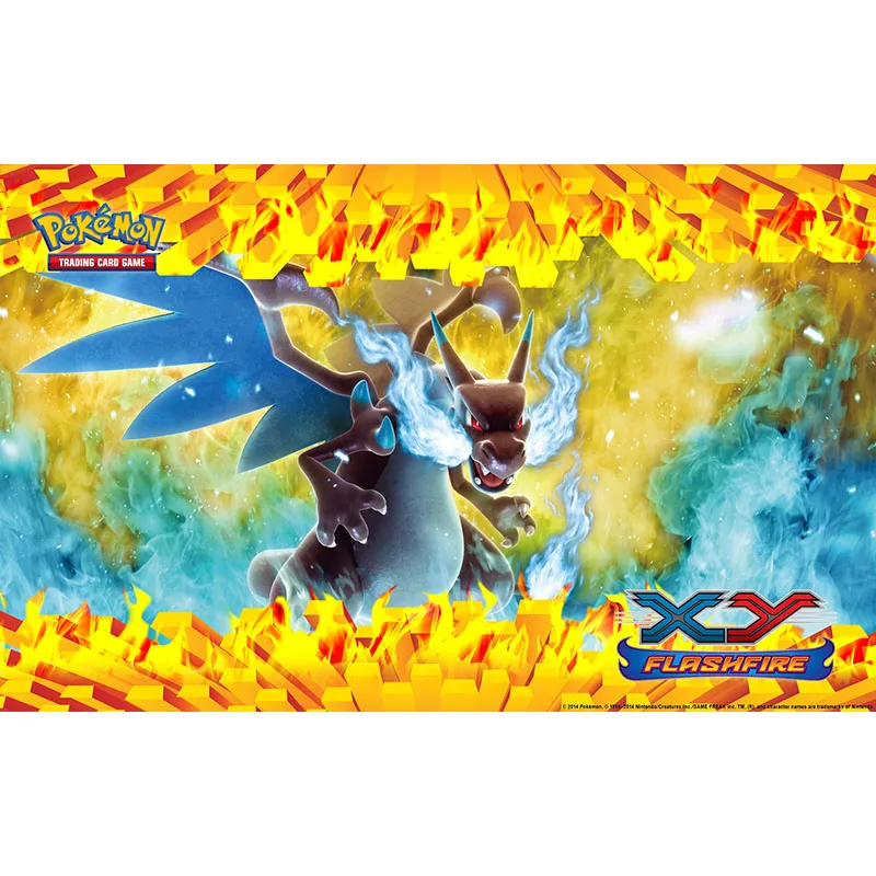 

Takara Tomy Pokemon Playmat Mat TCG Acessories Adult Gaming Dragon Monster Pattern Mouse Pad Children Card Game Pad