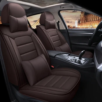

Full Coverage Eco-leather auto seats covers PU Leather Car Seat Covers for Nissan terrano xtrail murano safari pathfinder