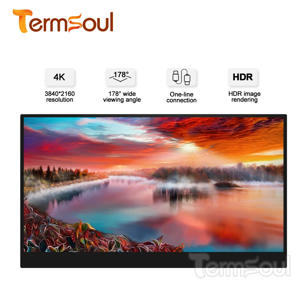 15 6 дюймов 4K HD IPS сенсорный экран портативный монитор для ноутбука Настольный PS3 PS4