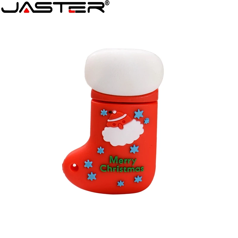 Cartoon Christmas Santa Claus USB Flash Drive USB 2.0 4GB 8GB 16GB 32GB 64GB Pen drive Memory Stick PenDriver creative gift