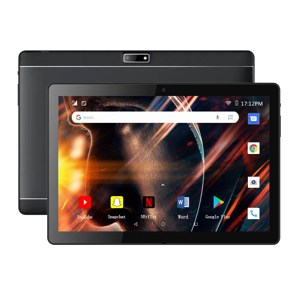 

10 .1 Inch Tablet 3G Phone Call Android 9.0 Tablets 32GB Dual SIM Dual Standby 2G \ 3G 5MP Camera WiFi Bluetooth GPS Black