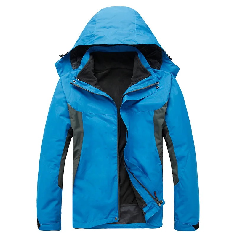 Зимний теплый ветронепроницаемый комплект из двух предметов; куртка-дождевик; Молодежный костюм; плащ-куртка
