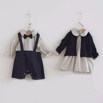 

Newborn Baby Boy Romper 2020 Summer Long Sleeve Baby Clothes Girls Dress Plaid Baby Jumpsuits Kids Cardigan Jacket