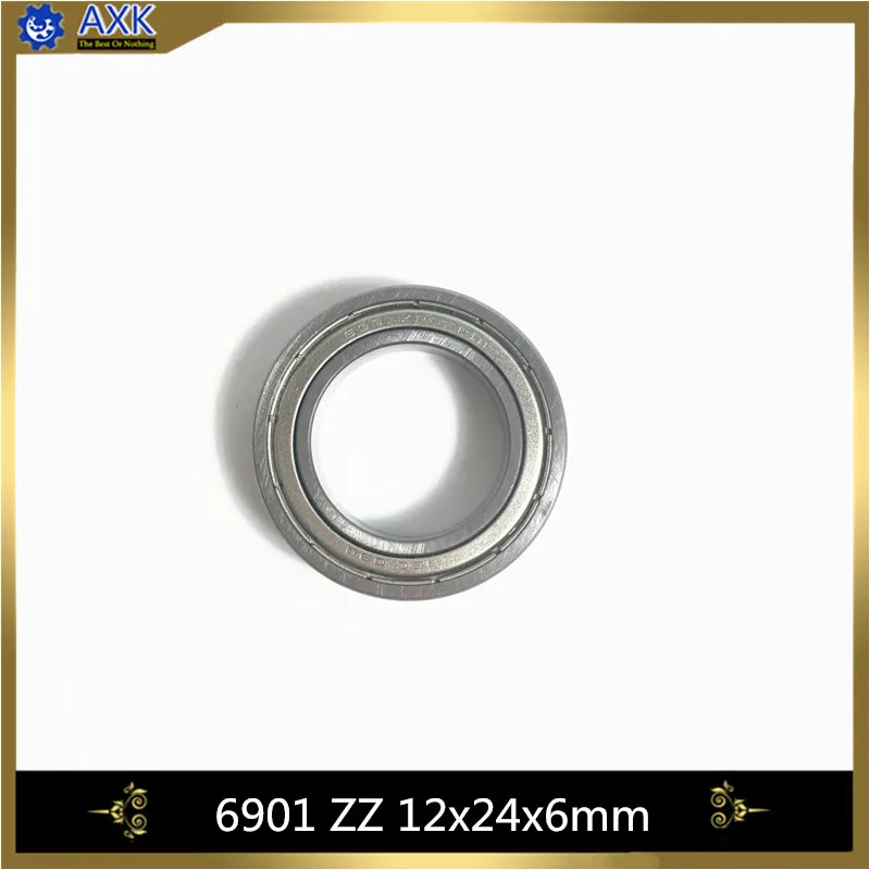 6901ZZ подшипник Φ (10 шт.) 12*24*6 мм Метрическая тонкая секция 6901Z шарикоподшипники 6901 ZZ 61901|Валы| |