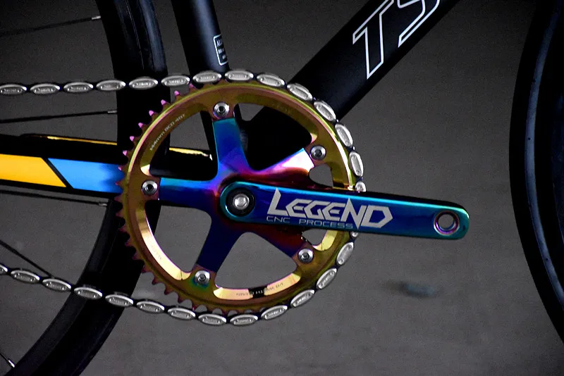Legend track Bike Crankset 48T 144BCD бензопилы для велосипеда Cranks с одной скоростью fixie bike Crank
