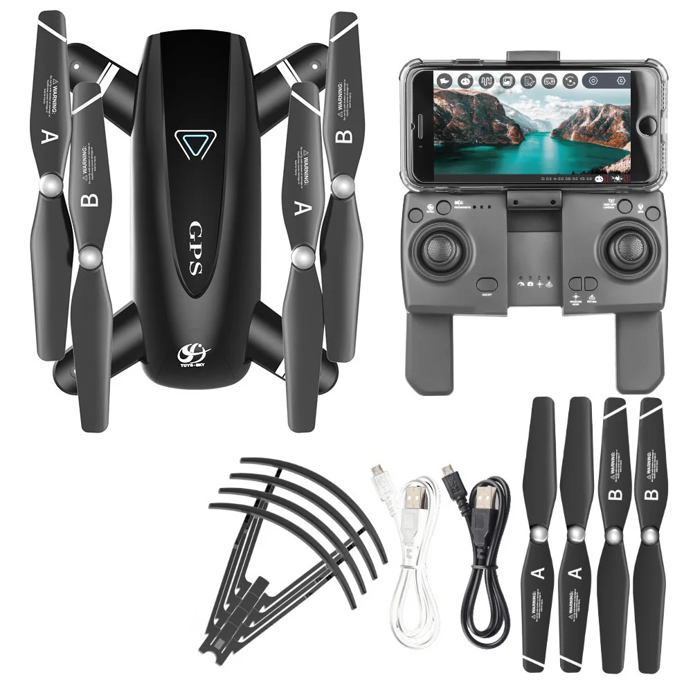 

SG167 Foldable Quadcopter Wide Angle HD Camera GPS FPV Portable One Key Takeoff Multifunctional Remote Control Headless Mode