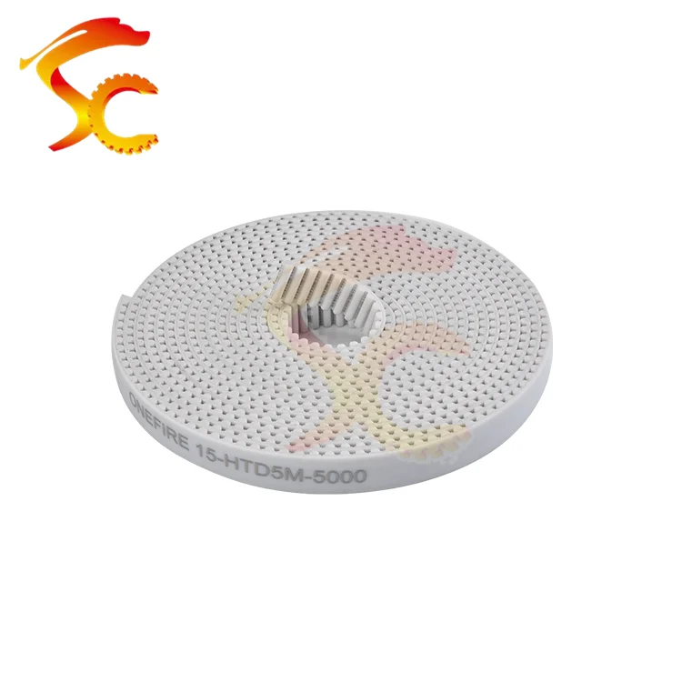 

Free shipping 5Meters HTD5M timing belt Width 15mm 5M-15mm Color White Polyurethane with steel wire core HTD5M Open belt PU 5M