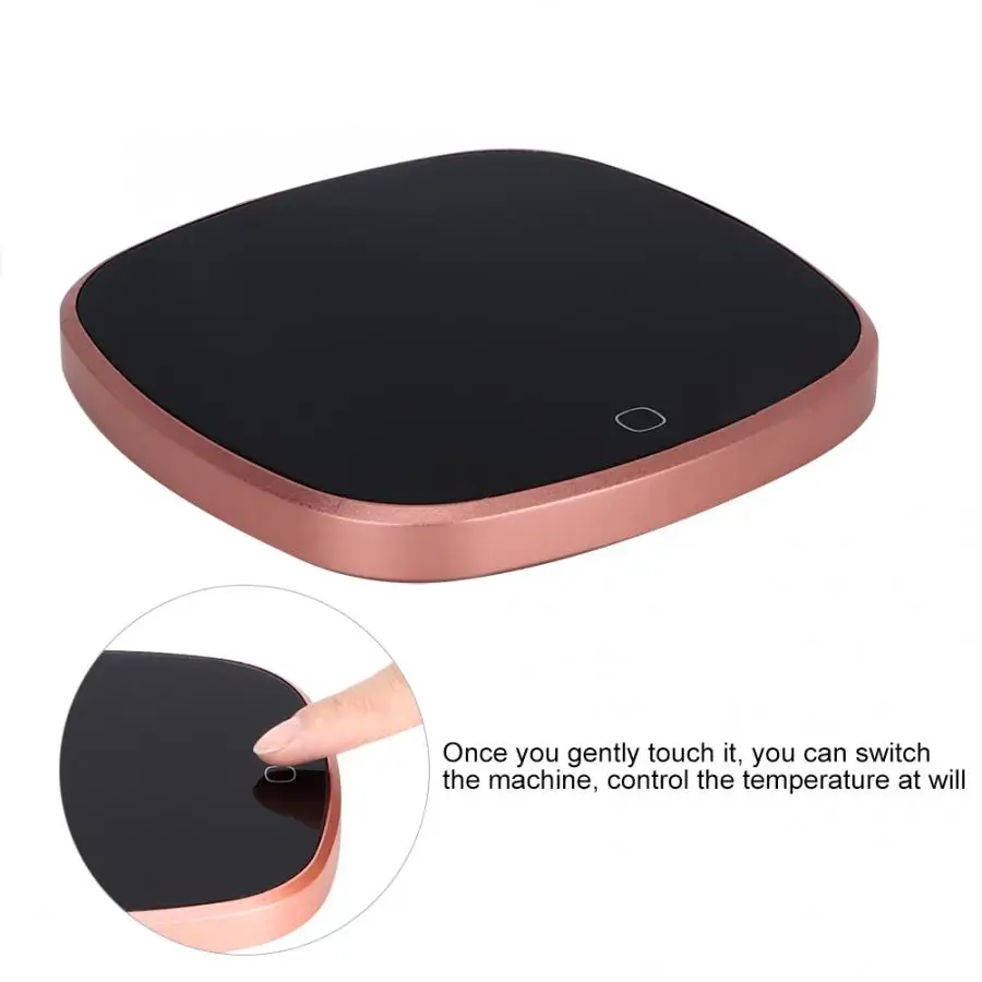 

Household Waterproof Al-Mg Alloy Touch Heating Cup Mat Warm Electric Pad for Coffee Tea
