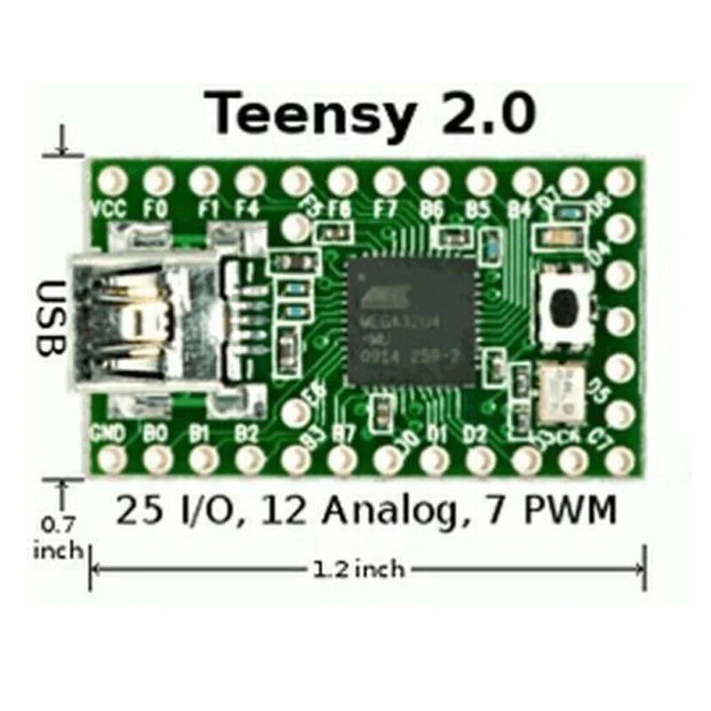 Teensy 2 0 USB Development Board 8 bit + 1pc кабель для Arduino прочный|Детали инструментов| |