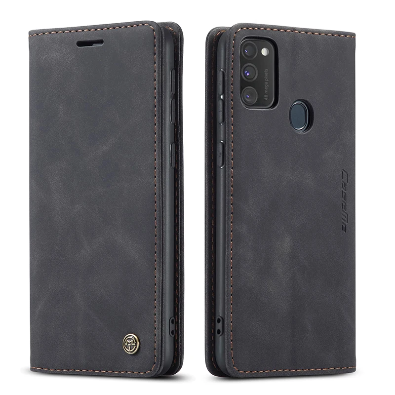 CaseMe Luxury Magnetic Retro Card Slot Stand Flip Cover For Samsung Galaxy M30S M21 Leather Wallet Case For Samsung M31 (29)