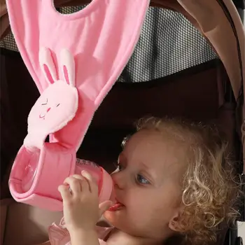 

New Baby Stroller Cartoon Feeding-Bottle Holder Stroller Carrying Case Milk Bottle Cart Rabbit Panda Cow Cute Holder