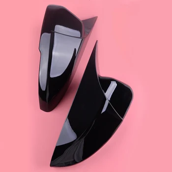 

DWCX 2PCS Black ABS Ox Horn Rear View Mirror Trim Cover Styling Fit for Honda Accord 2018 2019
