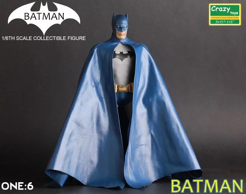 Juguetes locos 1:6 Batman Blue Ver. BJD El caballero oscuro y murciélagos  para hombre figuras de acción de juguete coleccionables se puede mover| | -  AliExpress