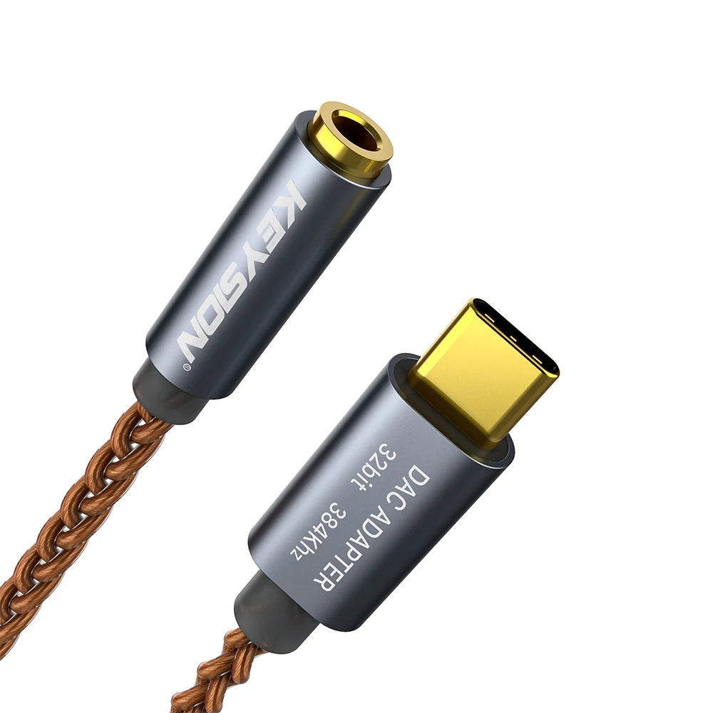 Chave de Alta Fidelidade Dac Fone de Ouvido Amplificador Usb tipo c para 3.5 mm Jack Adaptador Áudio 32bit 384khz Digital Decodificador Aux Conversor - Image 6