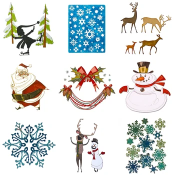 

2020 New Merry Christmas Background Metal Cutting Dies Iris Flower and Words Die Scrapbooking For Crafts Card Making No Stamps